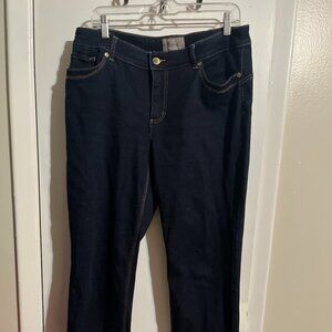 SO LIFTING BY CHICO'S DARK STRAIGHT LEGS SZ 2/ 12